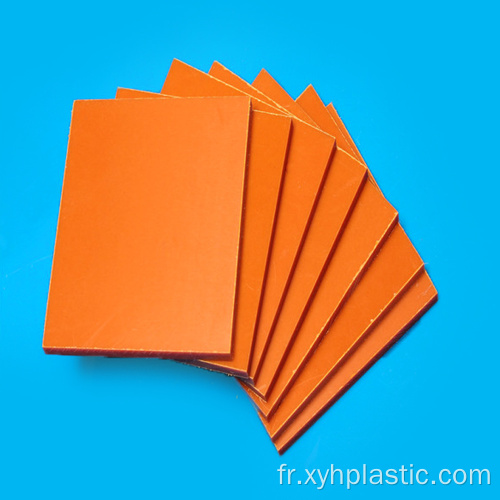 Plaque phénolique laminée de papier isolant orange